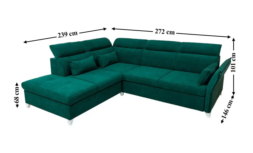 Colțar Extensibil Barry Verde - Vega 27 Stânga 3