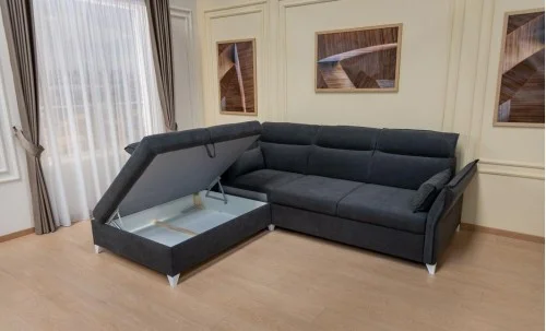 Colțar Extensibil Barry Gri Închis - Vega 34 Stânga
