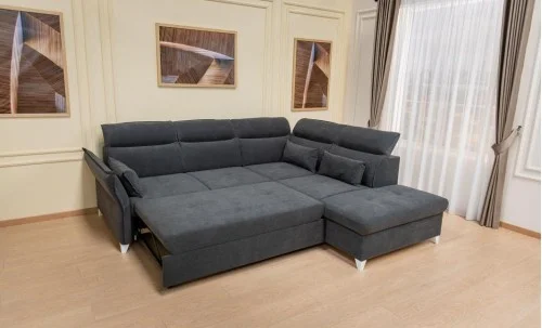 Colțar Extensibil Barry Gri Închis - Vega 34 Dreapta