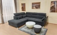 Colțar Extensibil Barry Gri Închis - Vega 34 Stânga
