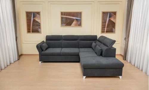 Colțar Extensibil Barry Gri Închis - Vega 34 Dreapta