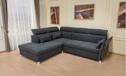 Colțar Extensibil Barry Gri Închis - Vega 34 Stânga