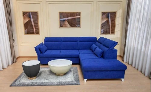 Colțar Extensibil Barry Albastru - Vega 38 Dreapta