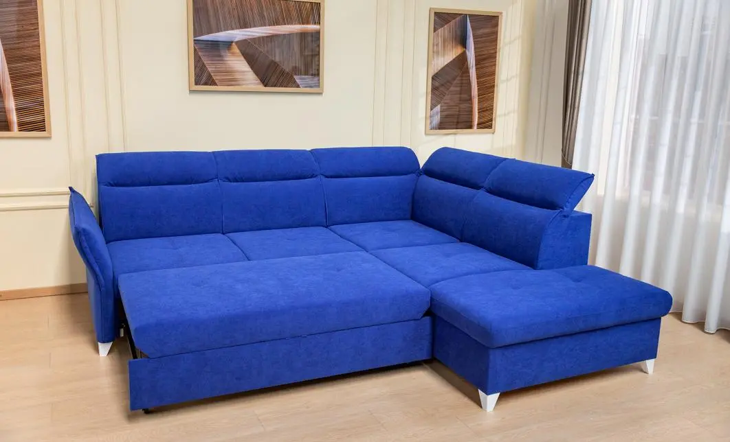 Colțar Extensibil Barry Albastru - Vega 38 Dreapta