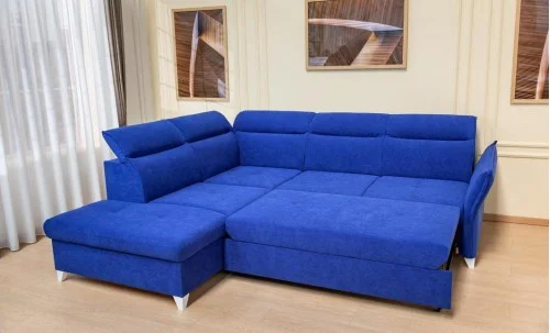 Colțar Extensibil Barry Albastru - Vega 38 Stânga