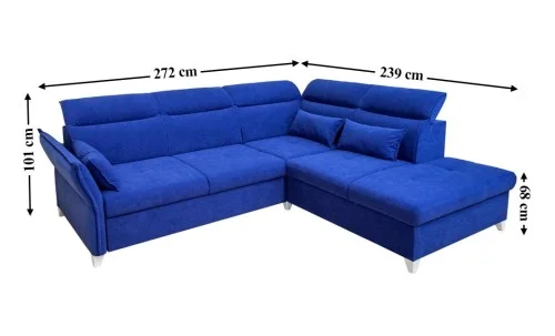 Colțar Extensibil Barry Albastru - Vega 38 Dreapta