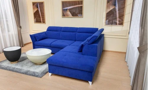 Colțar Extensibil Barry Albastru - Vega 38 Dreapta
