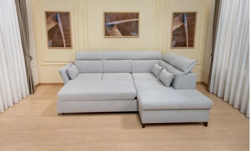 Colțar Extensibil Barry Gri Deschis - Vega 04 Dreapta