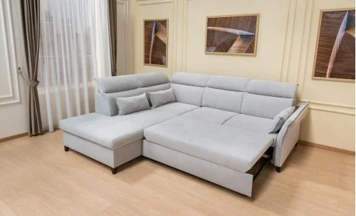 Colțar Extensibil Barry Gri Deschis - Vega 04 Stânga