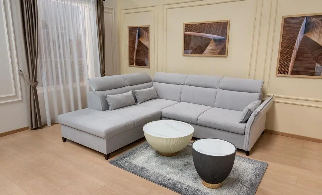 Colțar Extensibil Barry Gri Deschis - Vega 04 Stânga 8