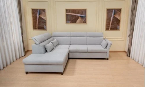 Colțar Extensibil Barry Gri Deschis - Vega 04 Stânga