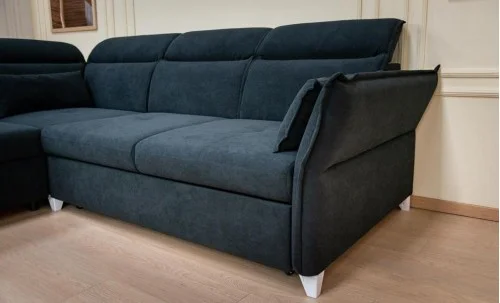 Colțar Extensibil Barry Negru - Vega 70 Dreapta