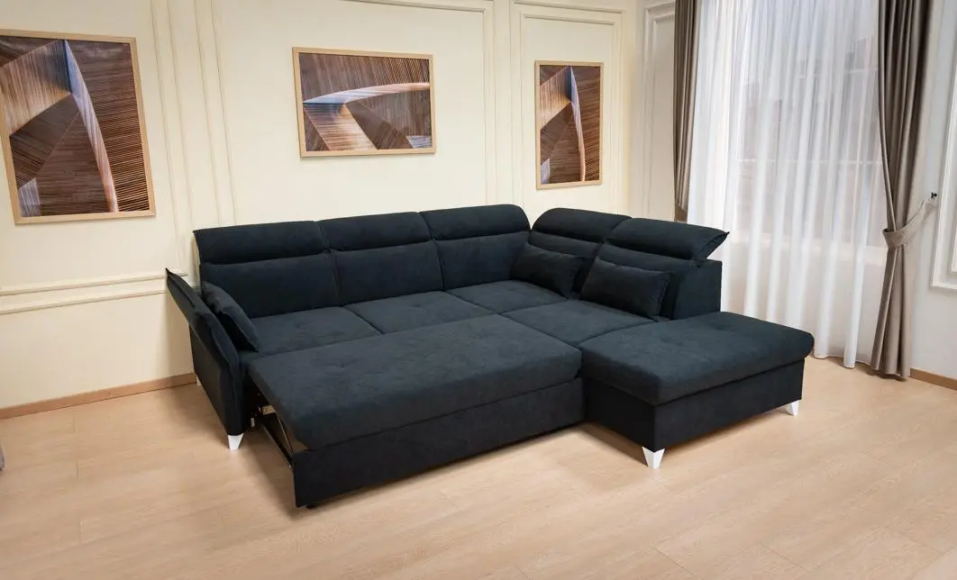Colțar Extensibil Barry negru - Vega 70 Stânga 7