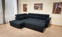 Colțar Extensibil Barry Negru - Vega 70 Dreapta