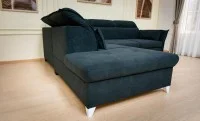 Colțar Extensibil Barry Negru - Vega 70 Dreapta