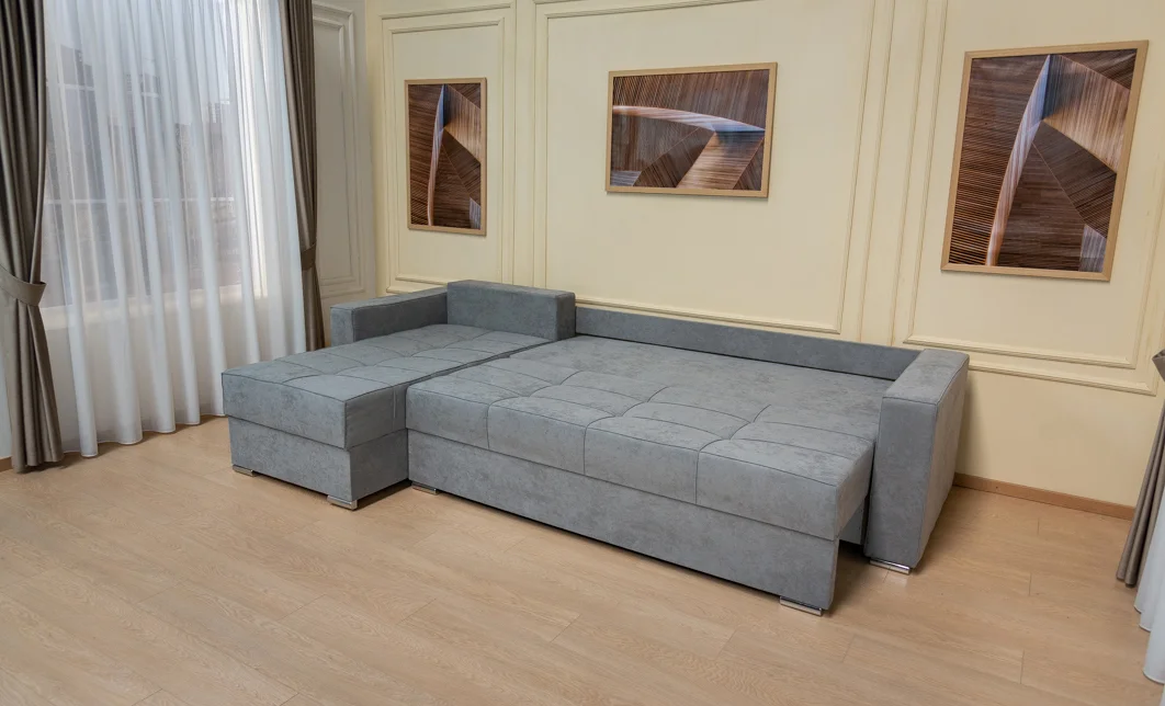Colțar Extensibil Claudia Mare XXL Memory XXL Gri - Lemon 12, Interschimbabil