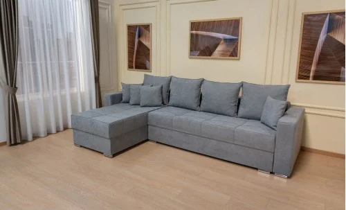 Colțar Extensibil Claudia Mare XXL Memory XXL Gri - Lemon 12, Interschimbabil