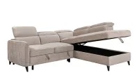 Colțar Extensibil Harmony KF7905 cu Ladă Depozitare, Șezlong Dreapta, Gri Deschis 6