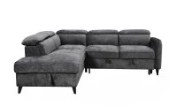 Colțar Extensibil Harmony KF7905 cu Ladă Depozitare, Șezlong Stânga, Gri Închis 5