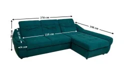 Colțar Extensibil Space Verde - Vega 27 Dreapta