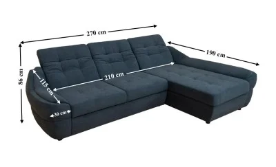 Colțar Extensibil Space Gri Antracit - Vega 35 Dreapta