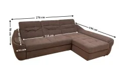 Colțar Extensibil Space Maro - Vega 36 Dreapta