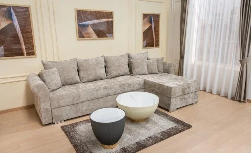 Colțar Extensibil Elsa XXL Bonell Bej - Kim 3 Interschimbabil