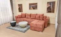 Colțar Extensibil Elsa XXL Bonell Cărămiziu - Kim 6 Interschimbabil