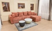 Colțar Extensibil Elsa XXL Bonell Cărămiziu - Kim 6 Interschimbabil