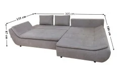 Colțar Extensibil Relax Gri - Vega 06 Dreapta