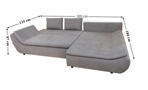 Colțar Extensibil Relax Gri - Vega 06 Dreapta