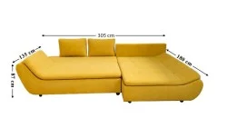 Colțar Extensibil Relax Galben - Vega 13 Dreapta