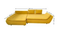 Colțar Extensibil Relax Galben - Vega 13 Stânga 3