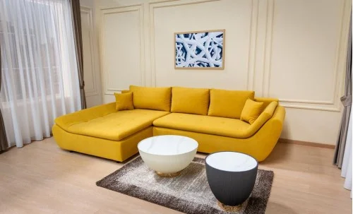 Colțar Extensibil Relax Galben - Vega 13 Stânga