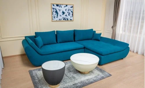 Colțar Extensibil Relax Turcoaz - Vega 25 Dreapta