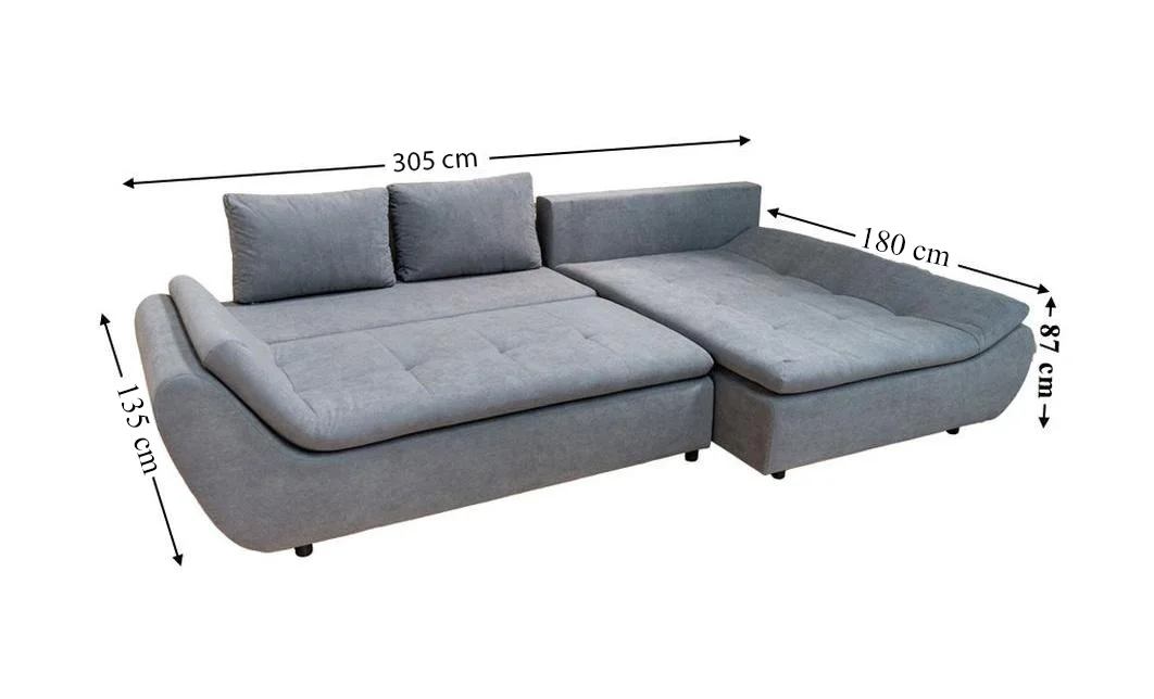 Colțar Extensibil Relax Gri Deschis- Vega 33 Dreapta 2