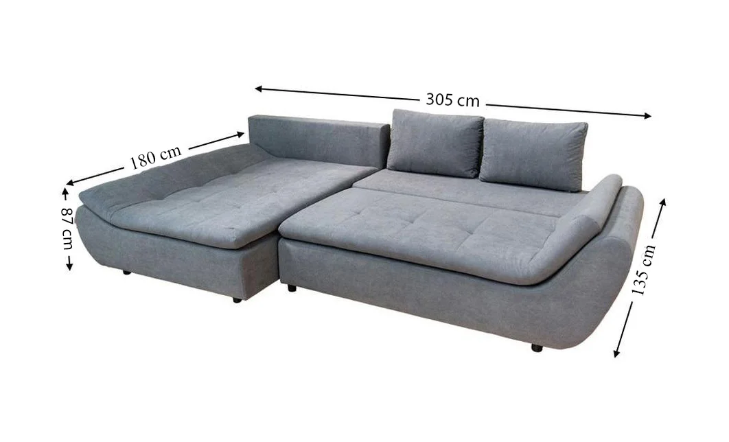 Colțar Extensibil Relax Gri Deschis - Vega 33 Stânga 3