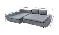 Colțar Extensibil Relax Gri Deschis - Vega 33 Stânga 3