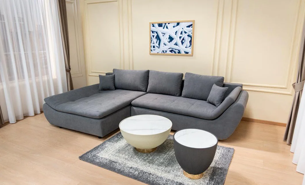Colțar Extensibil Relax Gri Deschis - Vega 33 Stânga