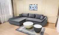 Colțar Extensibil Relax Gri Deschis - Vega 33 Stânga