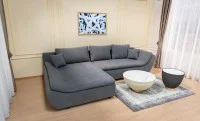Colțar Extensibil Relax Gri Deschis - Vega 33 Stânga