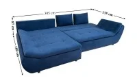 Colțar Extensibil Relax Albastru Închis - Vega 39 Stânga