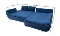 Colțar Extensibil Relax Albastru Închis - Vega 39 Dreapta