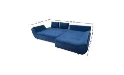 Colțar Extensibil Relax Albastru Închis - Vega 39 Dreapta