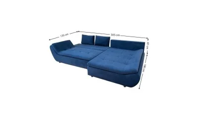 Colțar Extensibil Relax Albastru Închis - Vega 39 Dreapta