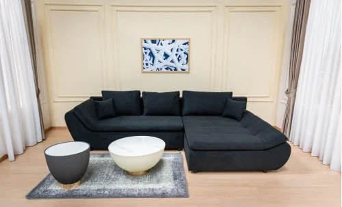 Colțar Extensibil Relax Negru - Vega 70 Dreapta