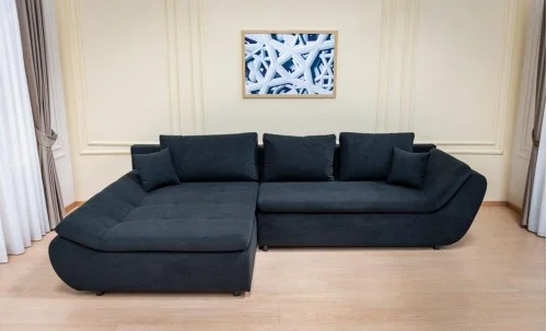 Colțar Extensibil Relax Negru - Vega 70 Stânga
