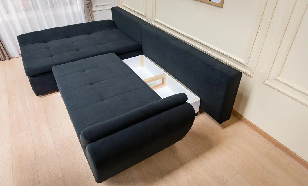 Colțar Extensibil Relax Negru - Vega 70 Stânga 6