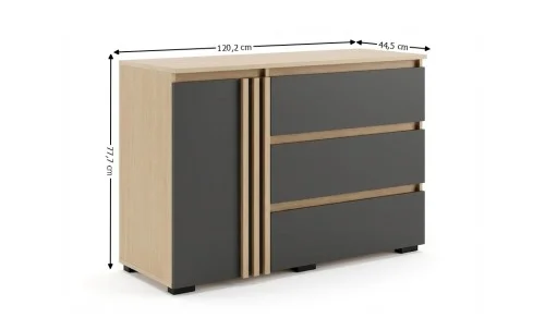 Dormitor Modular Malta Cremona Grafit