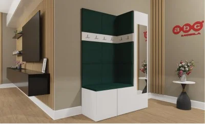 Cuier Hol Luca 5, Alb/Verde - Manila 35